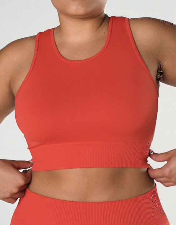 Seamless Cropped Singlet - Red