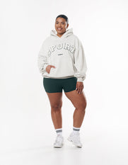 Sport Hoodie - Grey Marle/Emerald