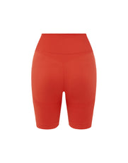 Seamless Midi Biker Shorts - Red