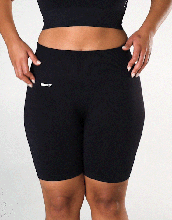 SL Seamless Midi Biker Shorts - Black