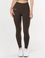 Seamless Full Length Tights - Espresso