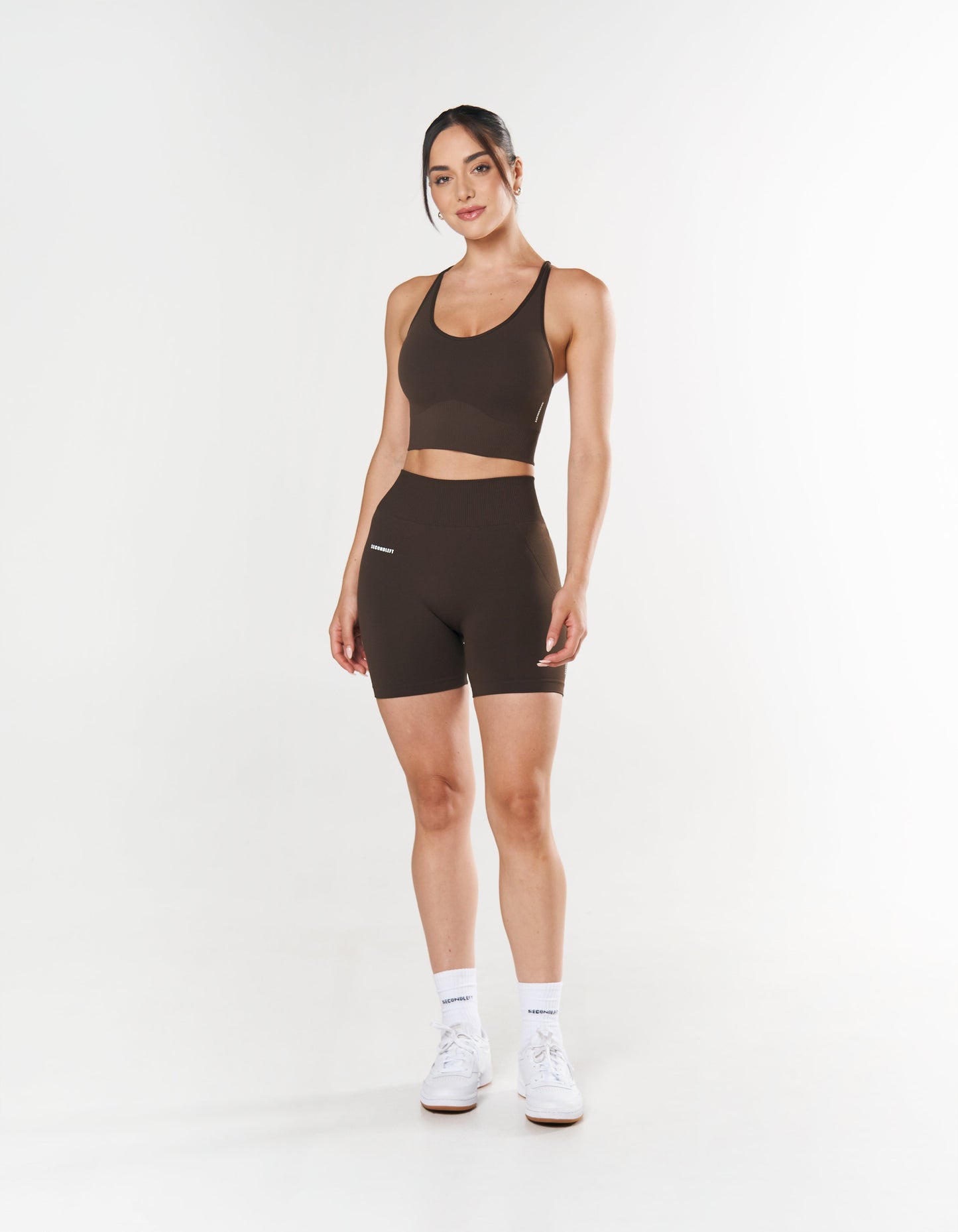 Seamless Strappy Crop - Espresso