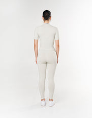 Seamless High Neck Tee - Dove