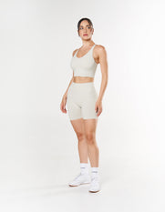 Seamless Midi Biker Shorts - Dove