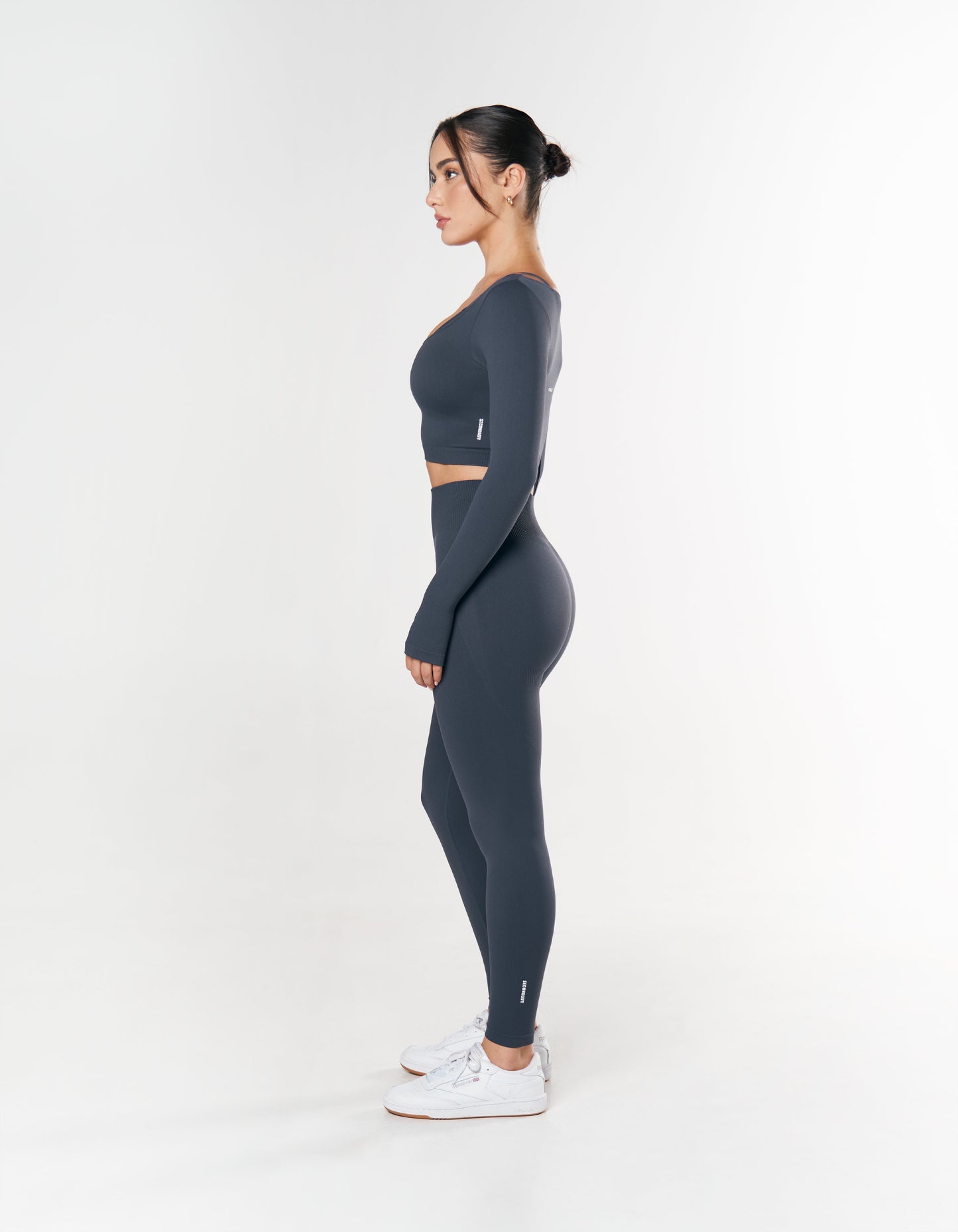 Seamless Scoop Long Sleeve - Blueberry