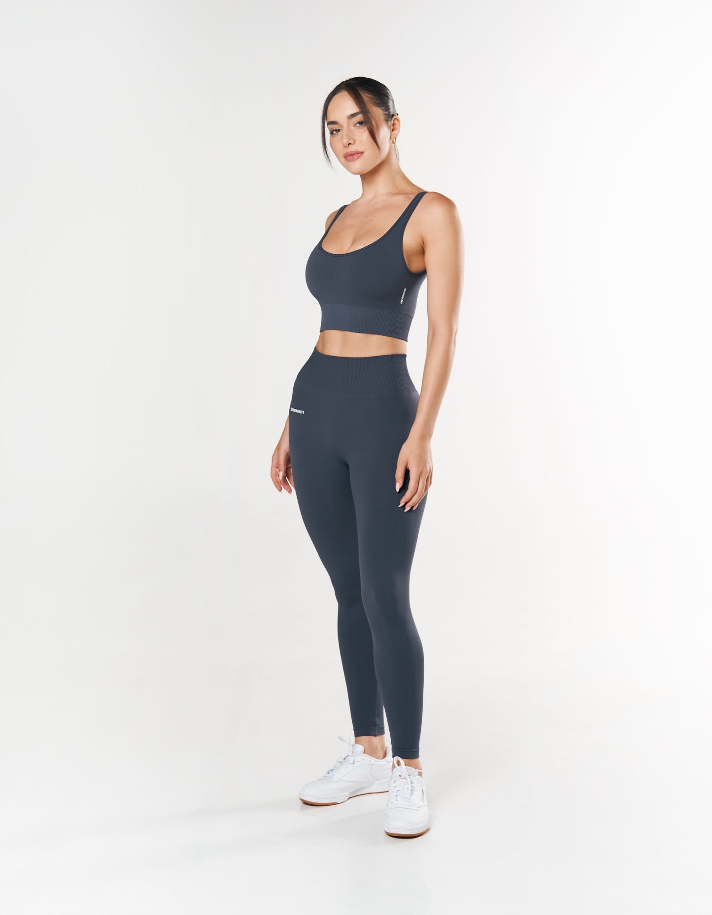 Seamless Low back Crop - Blueberry