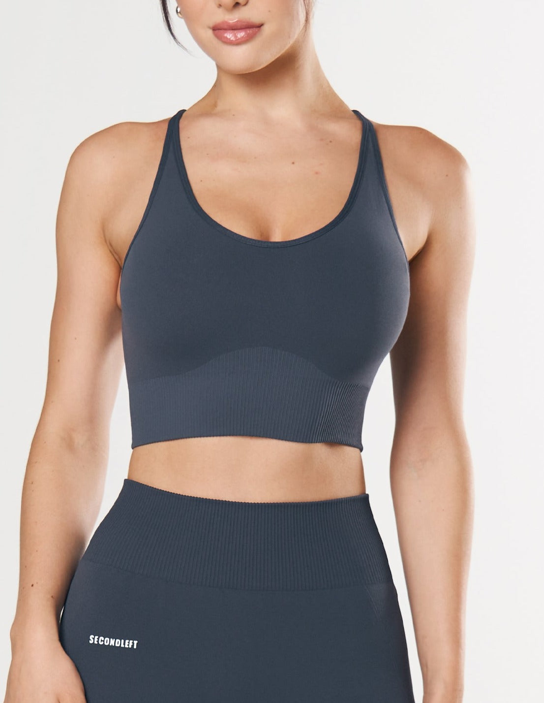 Seamless Strappy Crop - Blueberry