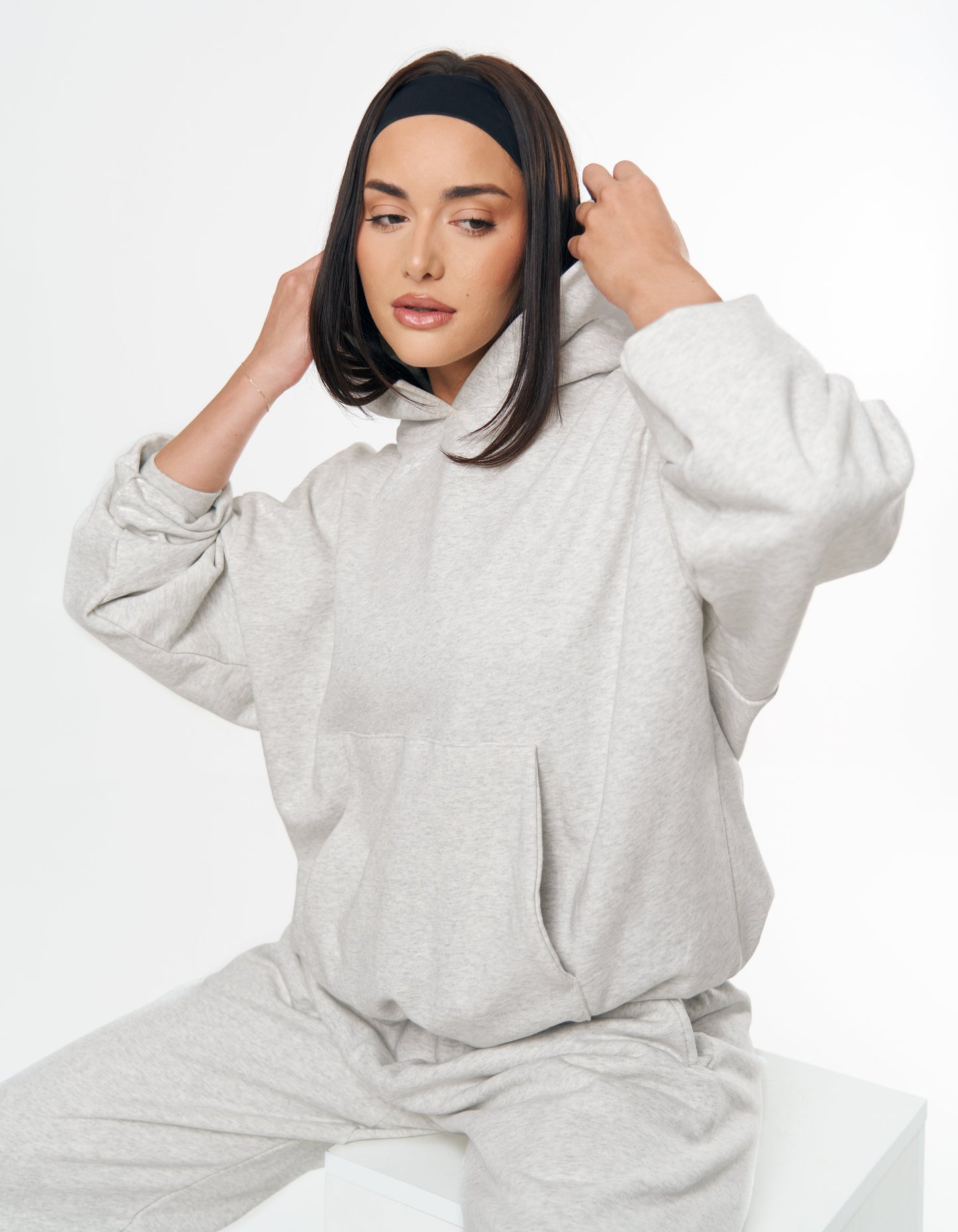 Essential Hoodie - Grey Marle