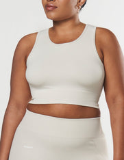 Seamless Cropped Singlet - Dove