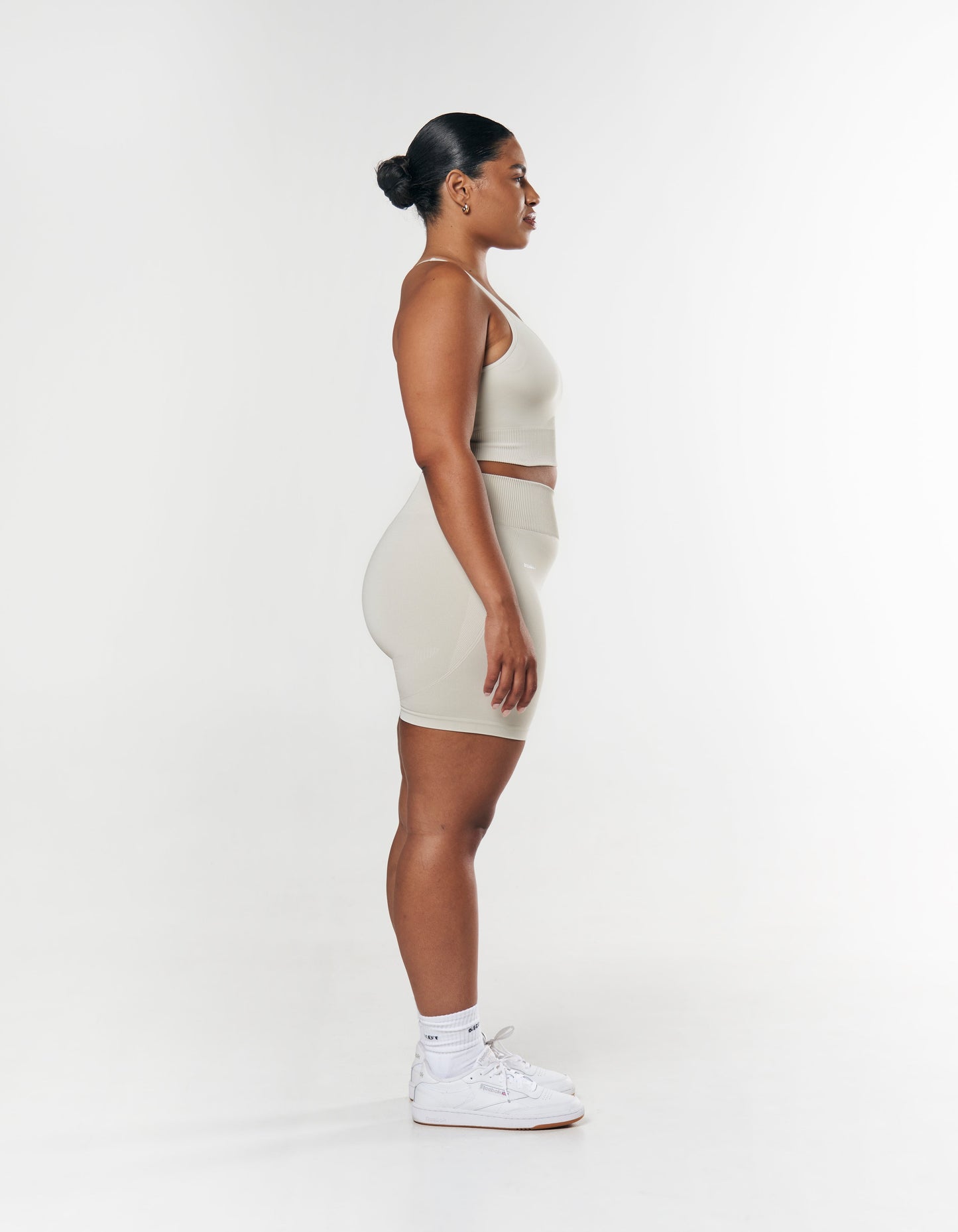 Seamless Midi Biker Shorts - Dove