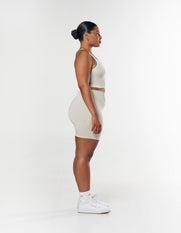 Seamless Midi Biker Shorts - Dove