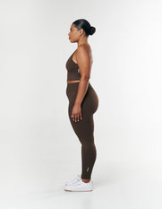 Seamless Strappy Crop - Espresso