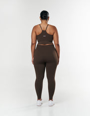 Seamless Strappy Crop - Espresso