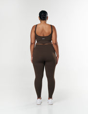 Seamless Low back Crop - Espresso