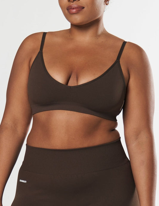 Seamless Base Bralette - Espresso