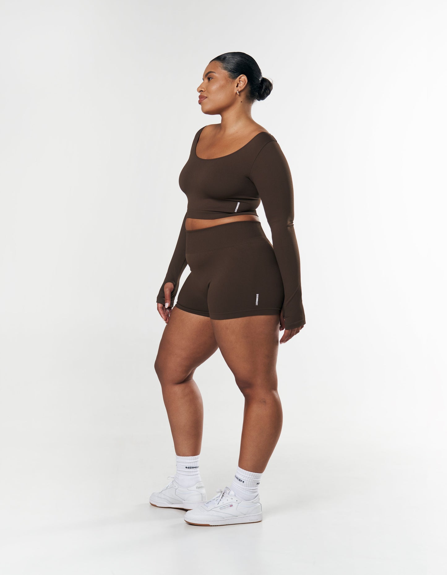 Seamless Mini Biker Shorts - Espresso