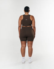 Seamless Cropped Singlet - Espresso