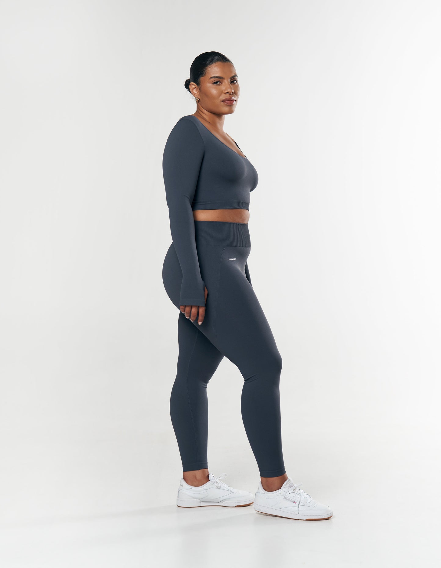 Seamless Scoop Long Sleeve - Blueberry