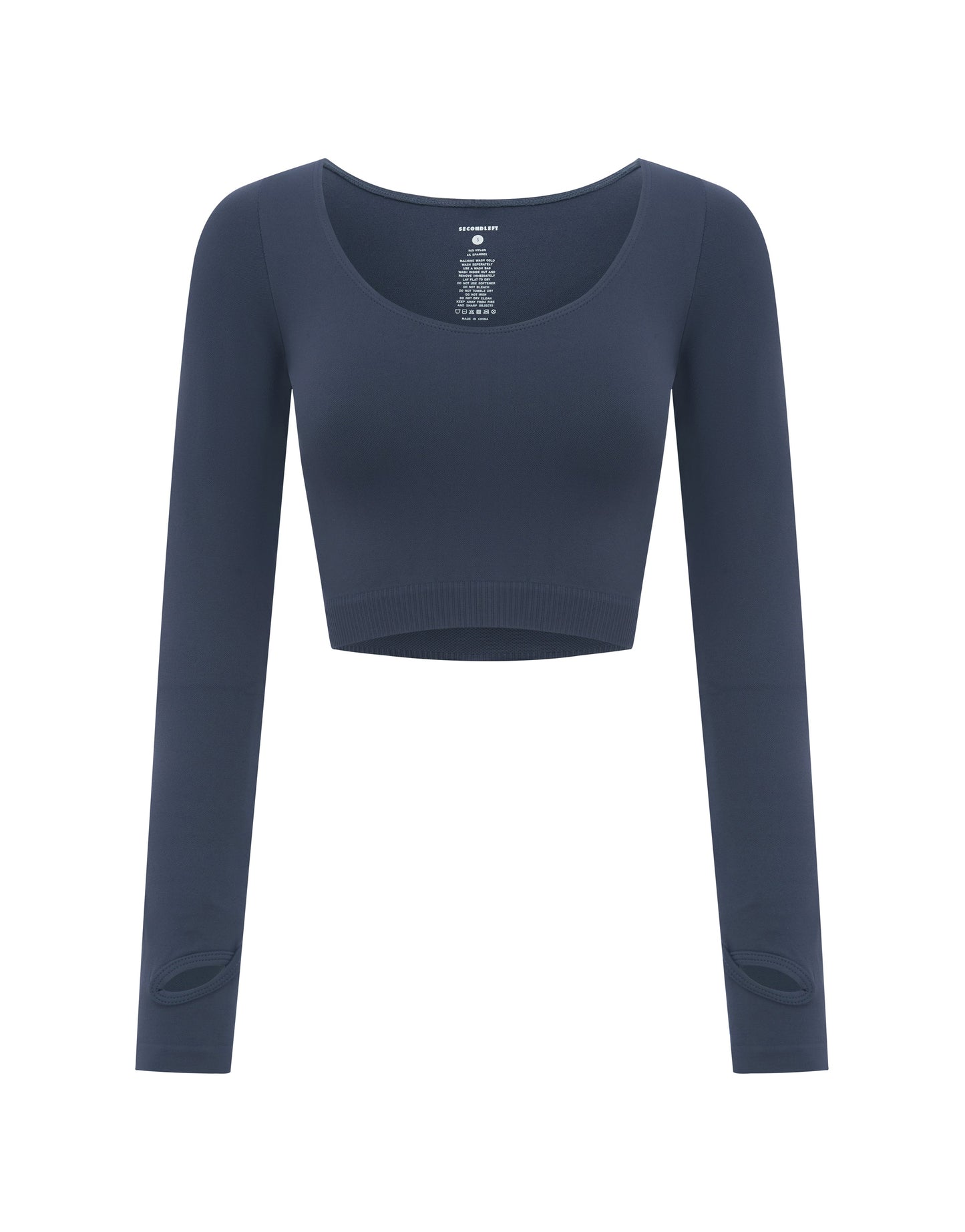 Seamless Scoop Long Sleeve - Blueberry