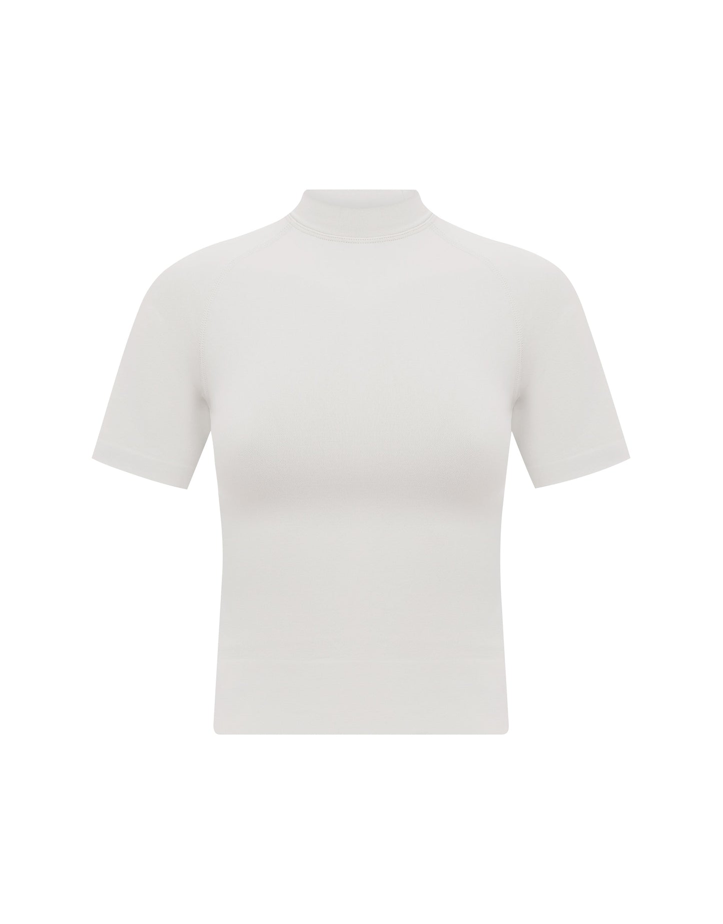 Seamless High Neck Tee - Dove