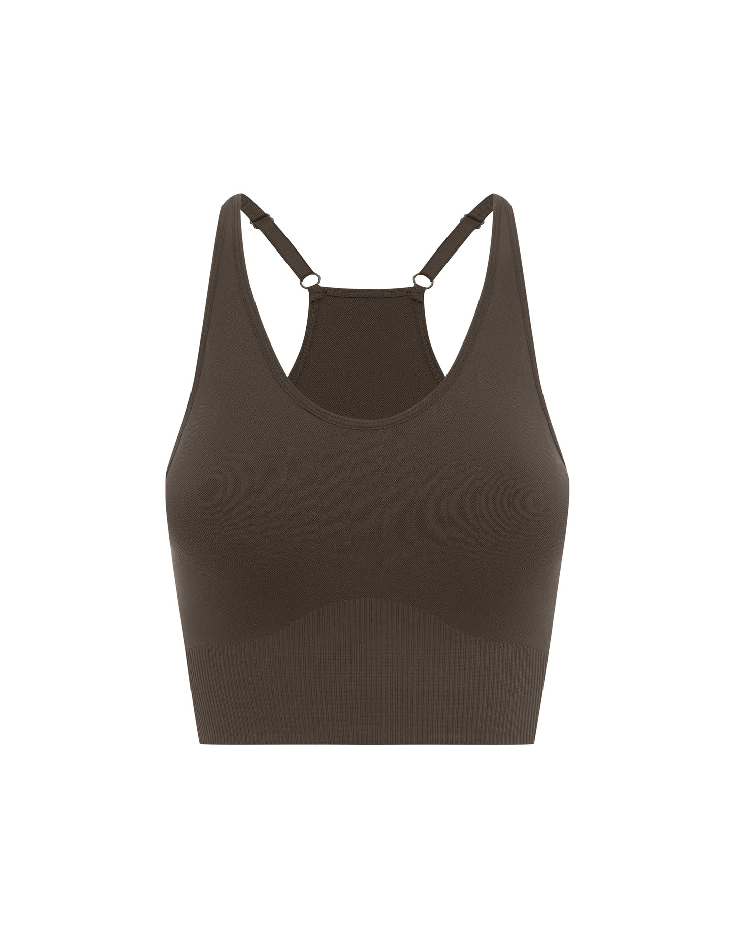 Seamless Strappy Crop - Espresso