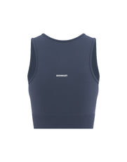 Seamless Cropped Singlet - Blueberry