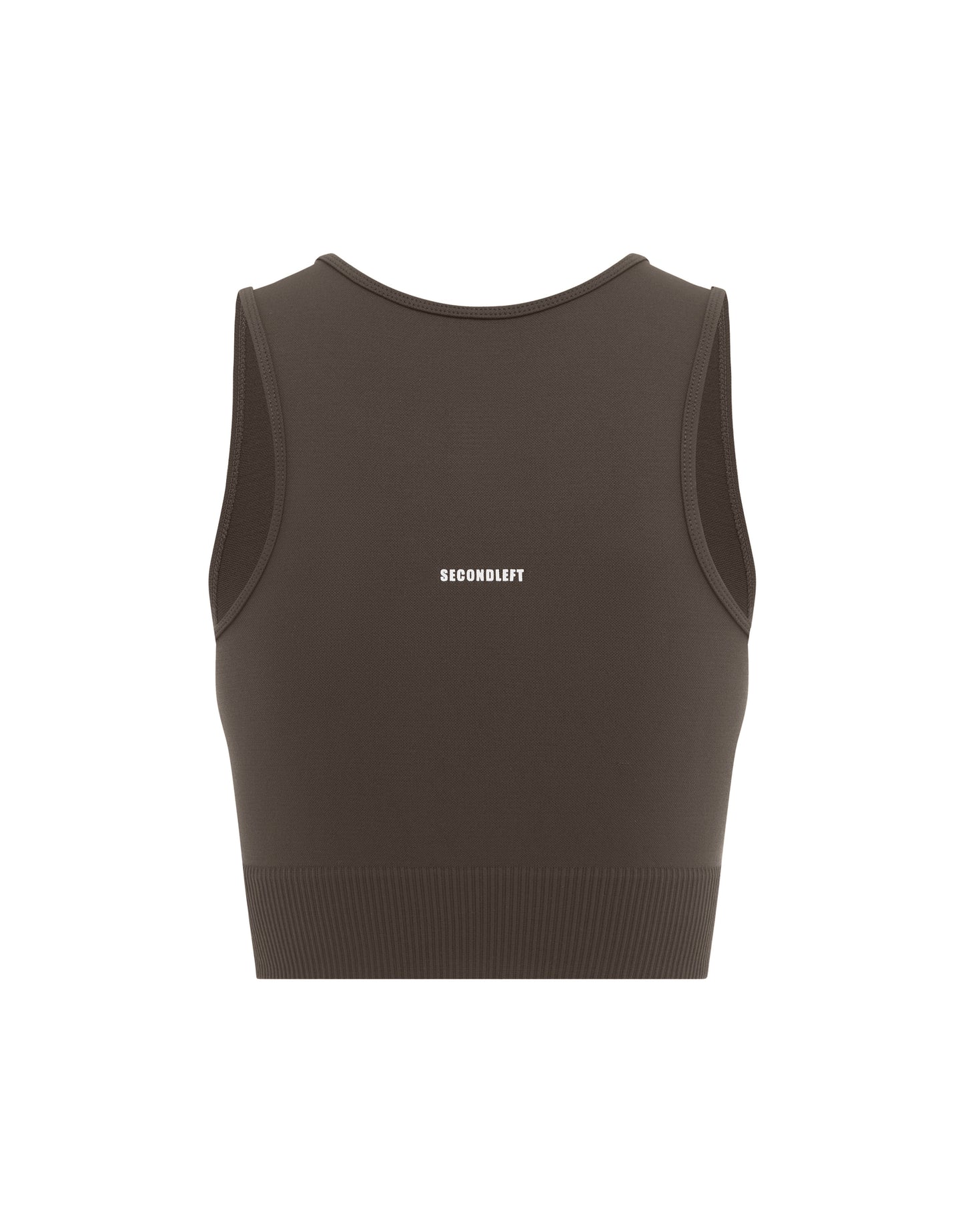 Seamless Cropped Singlet - Espresso