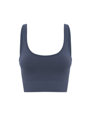 Seamless Low back Crop - Blueberry