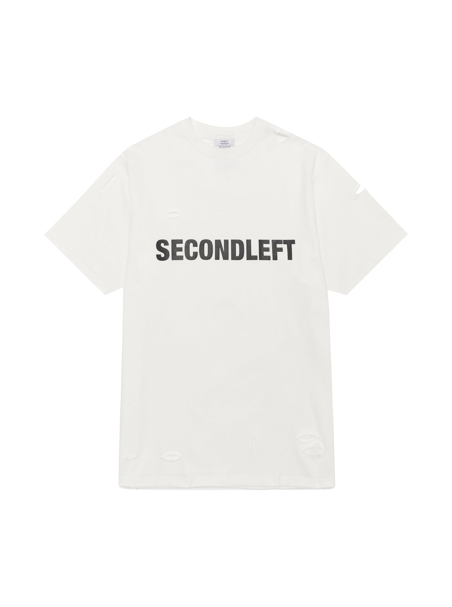 S1 Distressed Tee - White