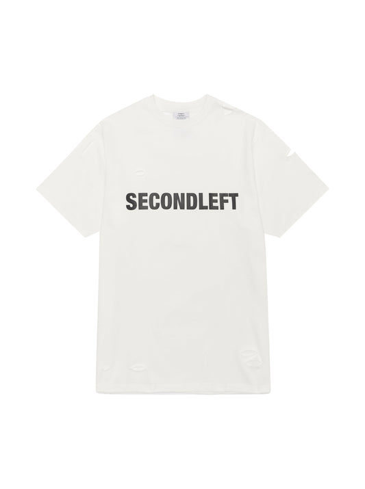 S1 Distressed Tee - White
