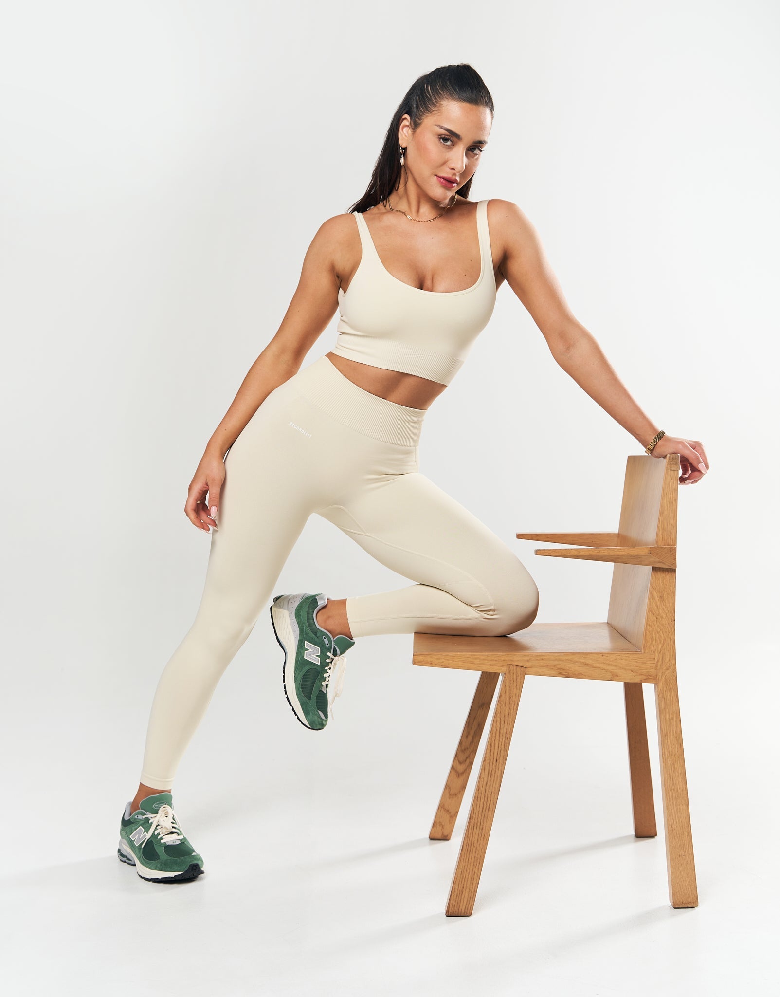 SL Seamless Low back Crop - Butter