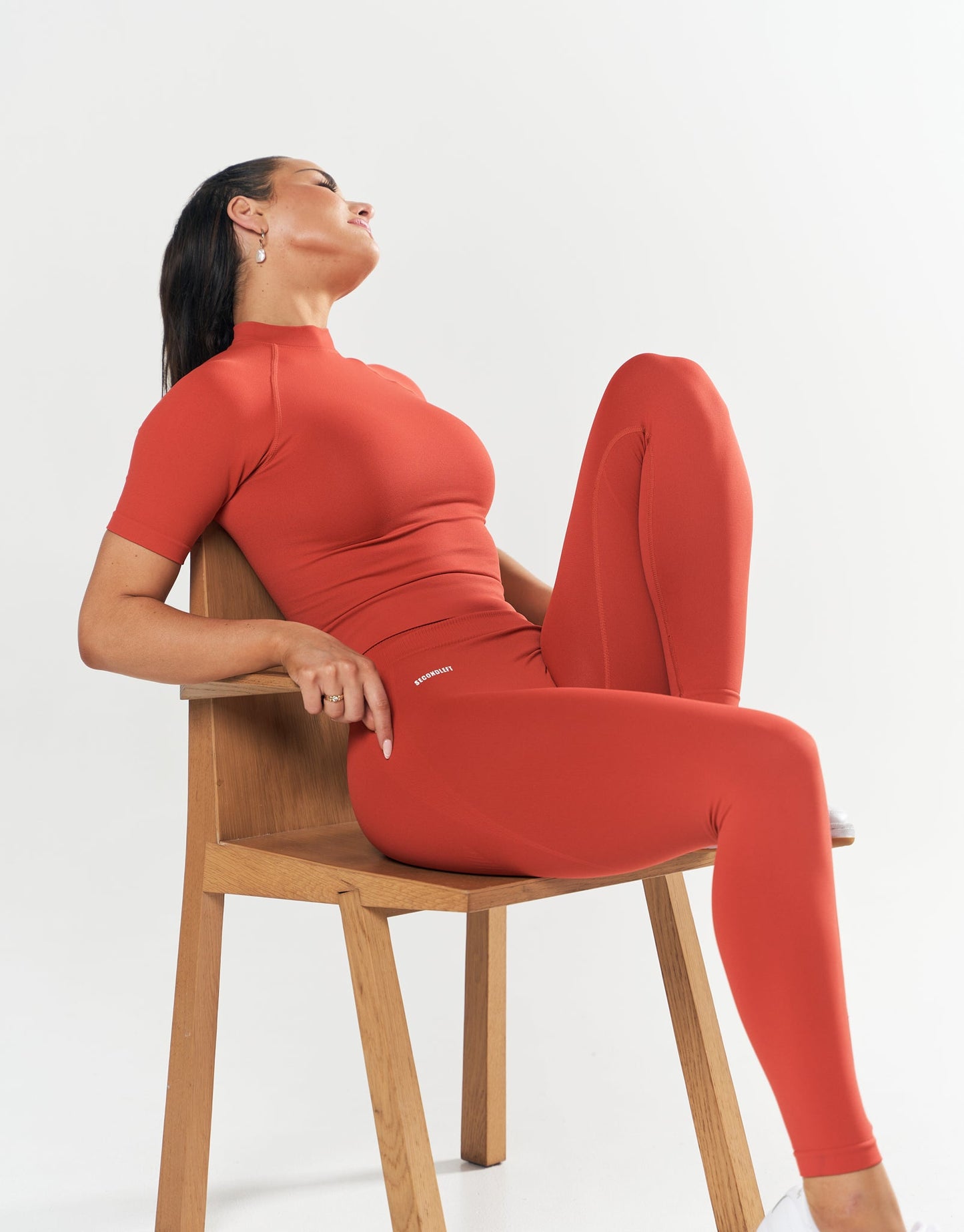 Seamless Full Length Tights - Red