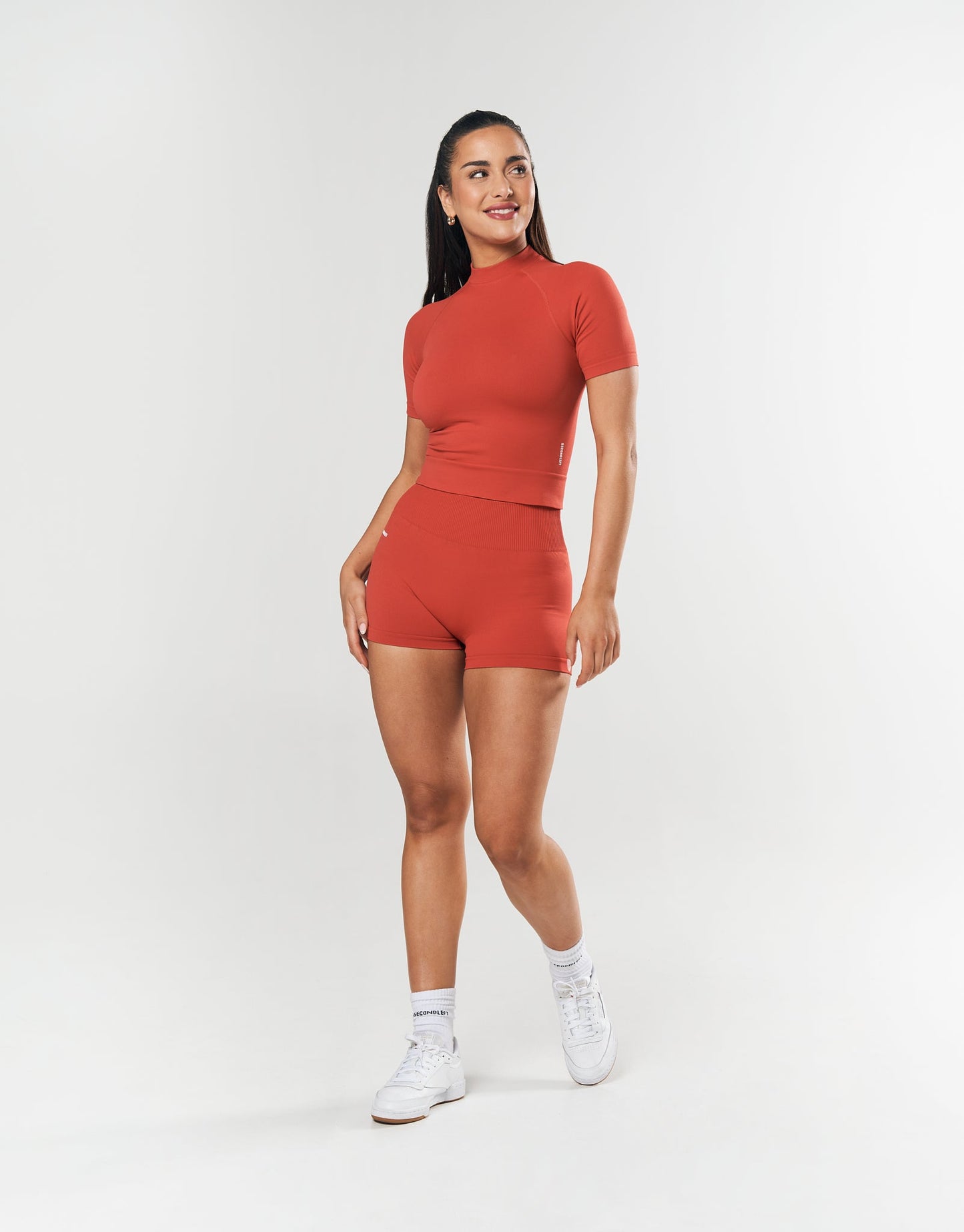 Seamless Mini Biker Shorts - Red