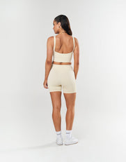 Seamless Midi Biker Shorts - Butter