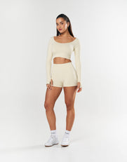 Seamless Mini Biker Shorts - Butter