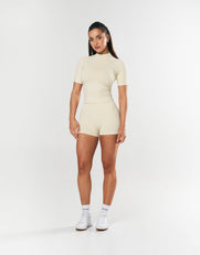 Seamless Mini Biker Shorts - Butter