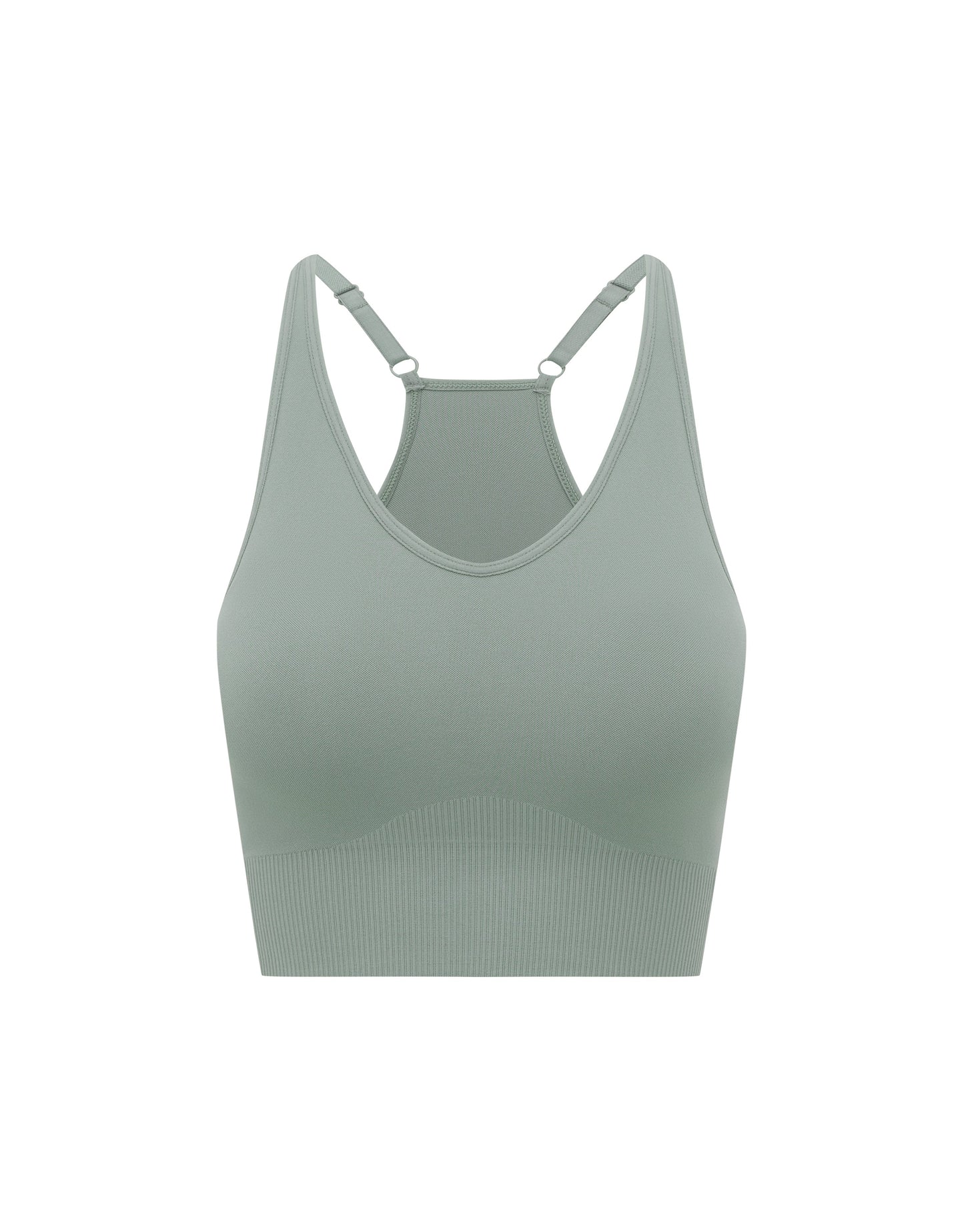 Seamless Strappy Crop - Blue – SECONDLEFT