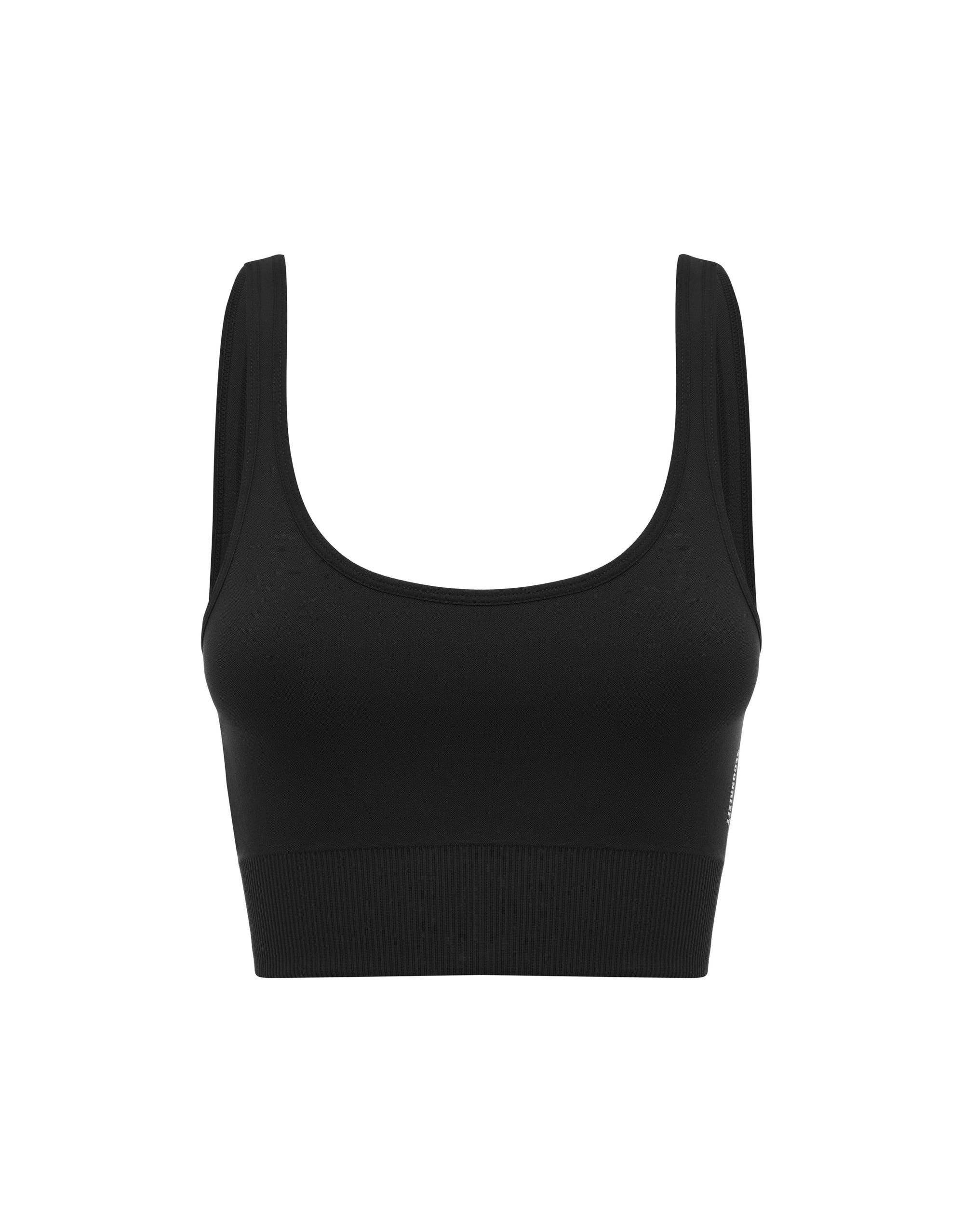 SL Seamless Low back Crop - Black