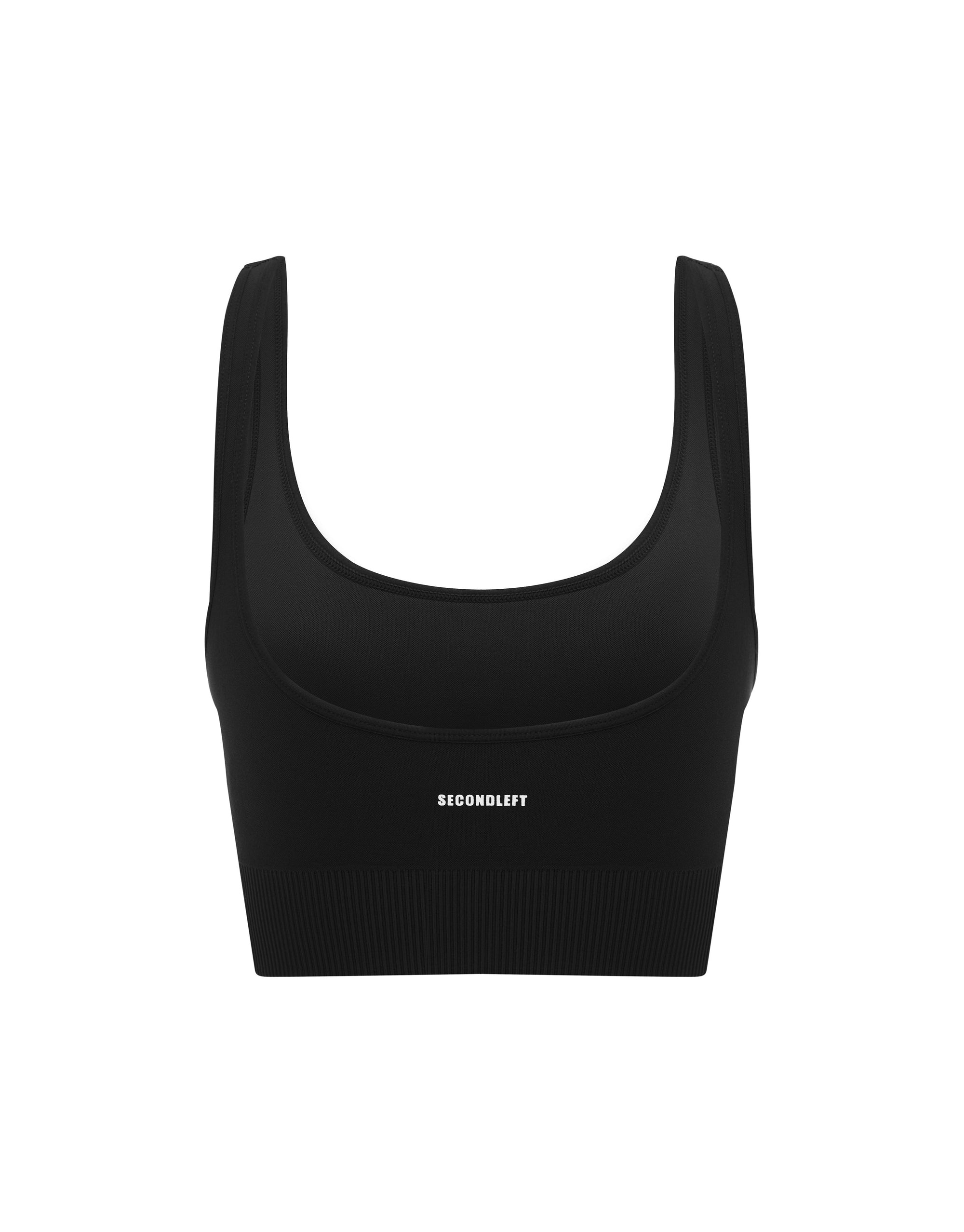 SL Seamless Low back Crop - Black