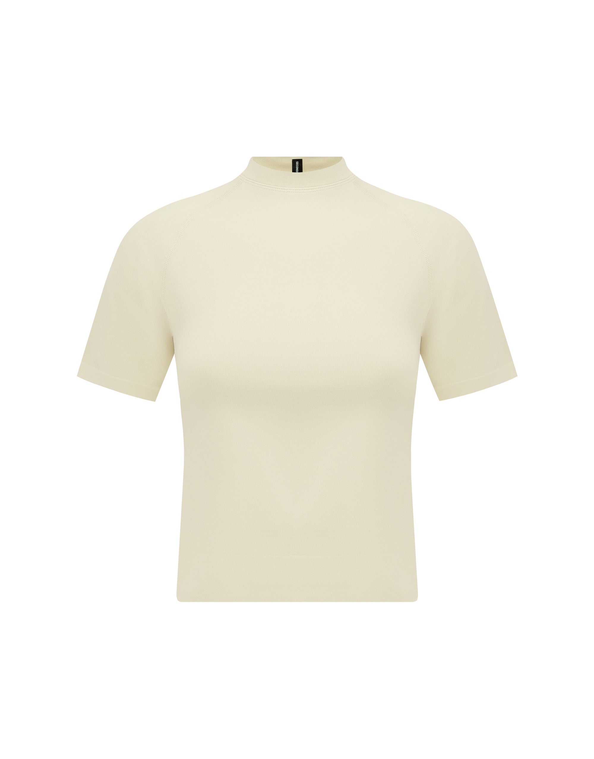 SL Seamless High Neck Tee - Butter