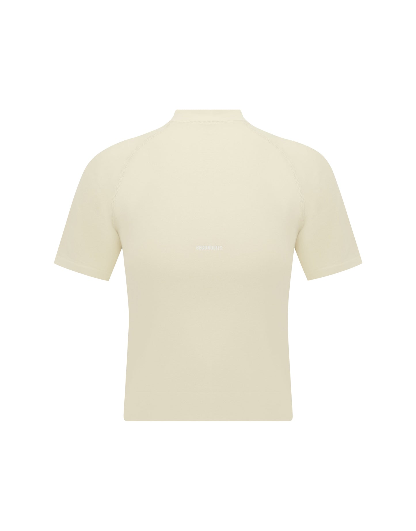 Seamless High Neck Tee - Butter