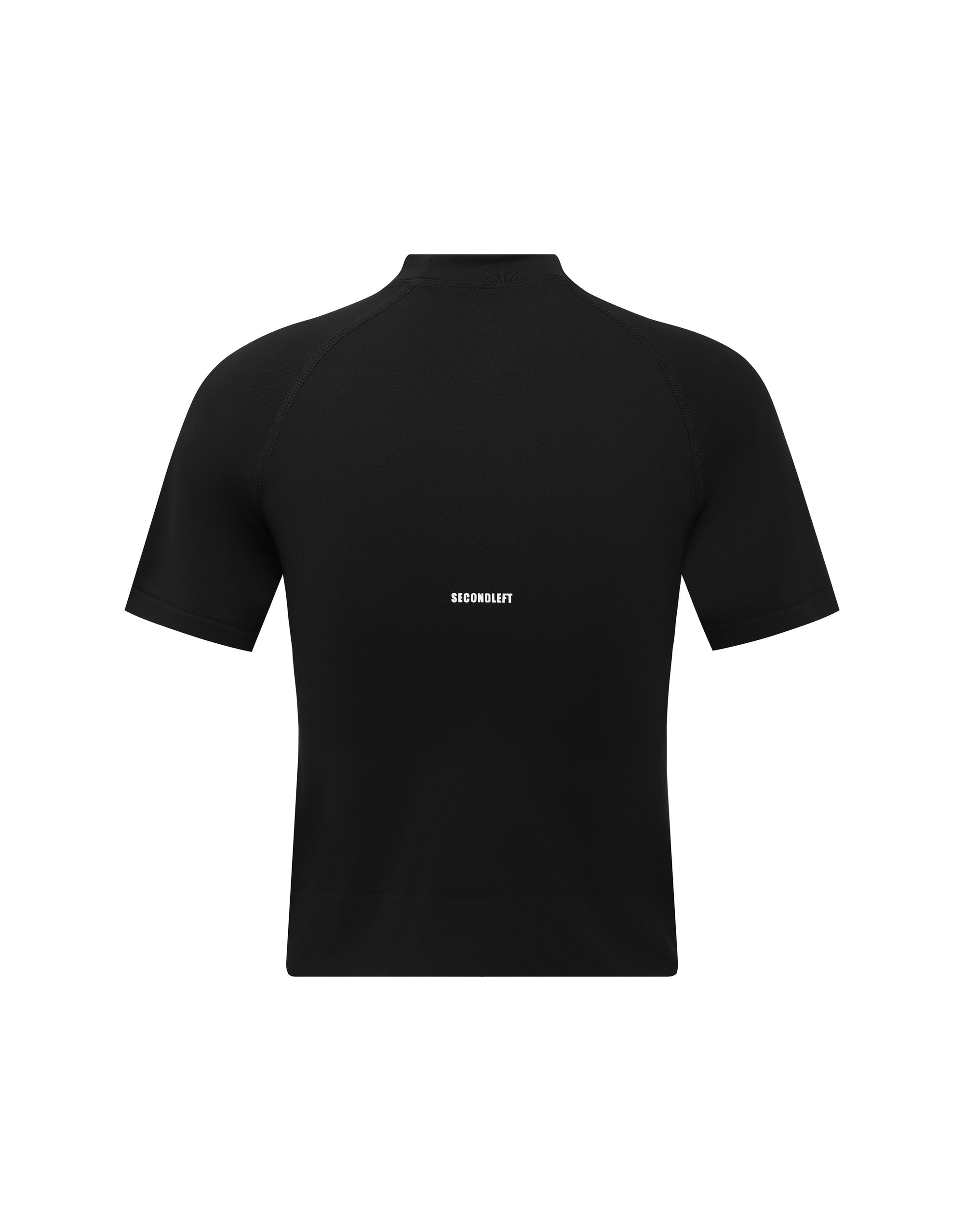 SL Seamless High Neck Tee - Black
