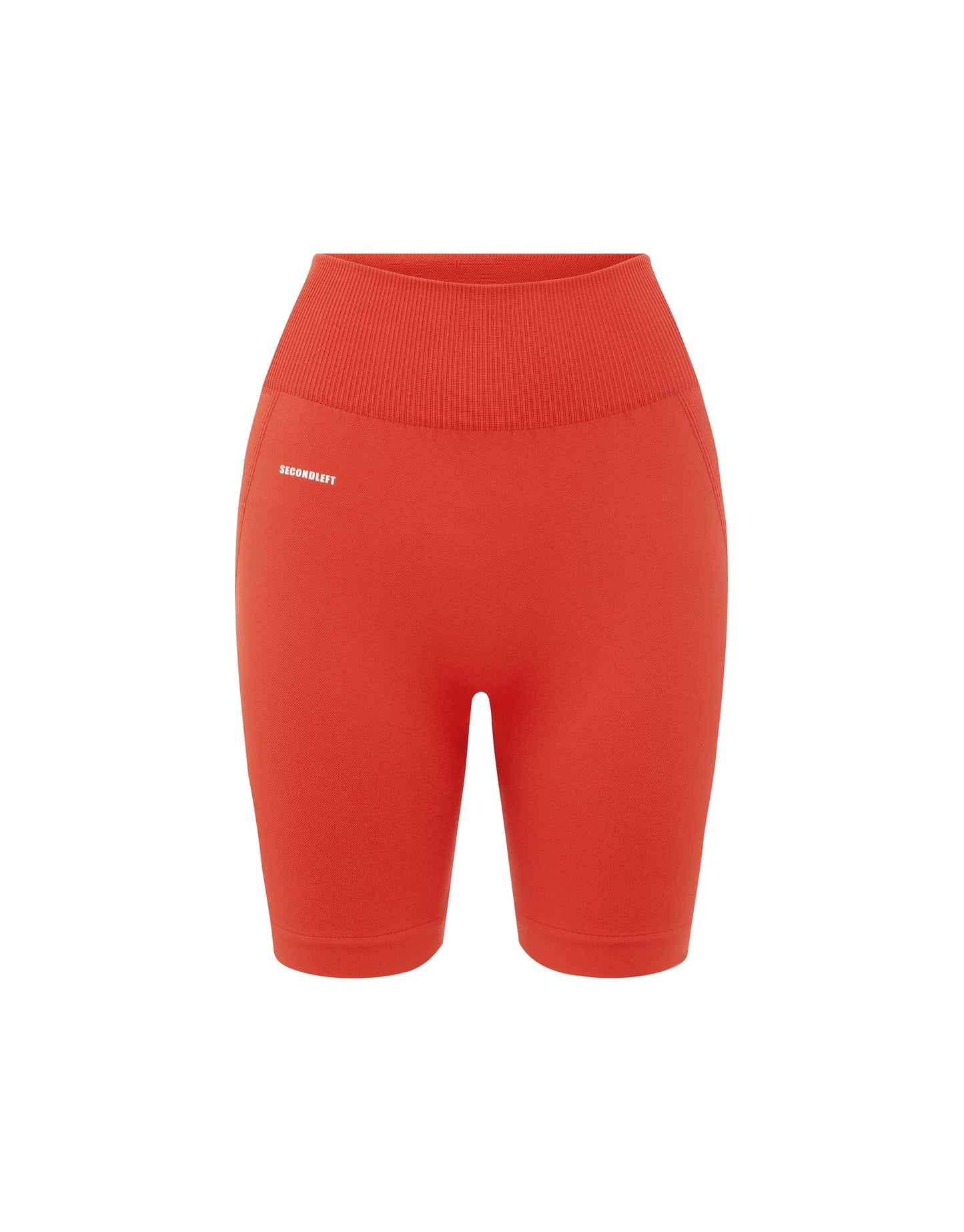 Seamless Midi Biker Shorts - Red