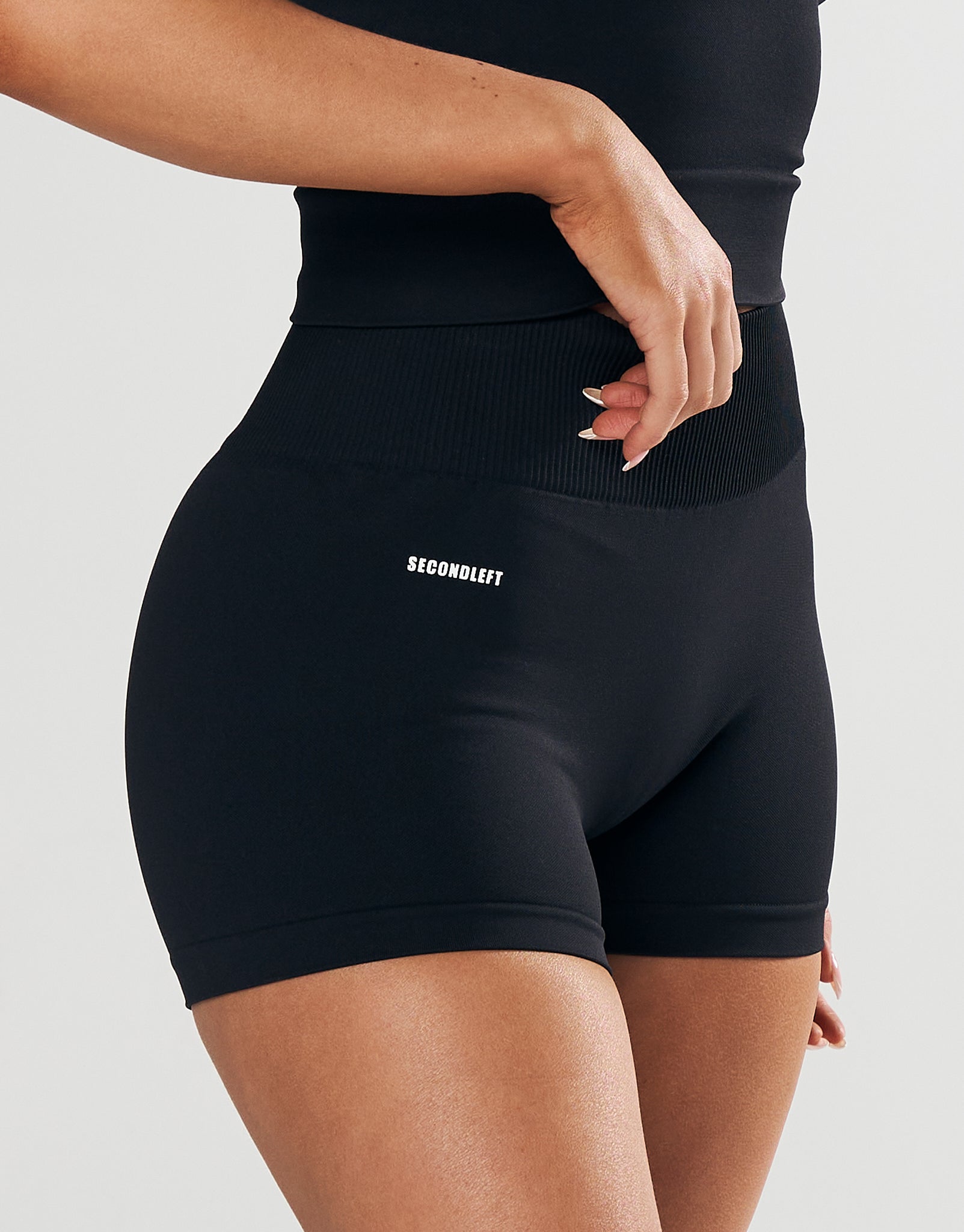 SL Seamless Mini Biker Shorts - Black