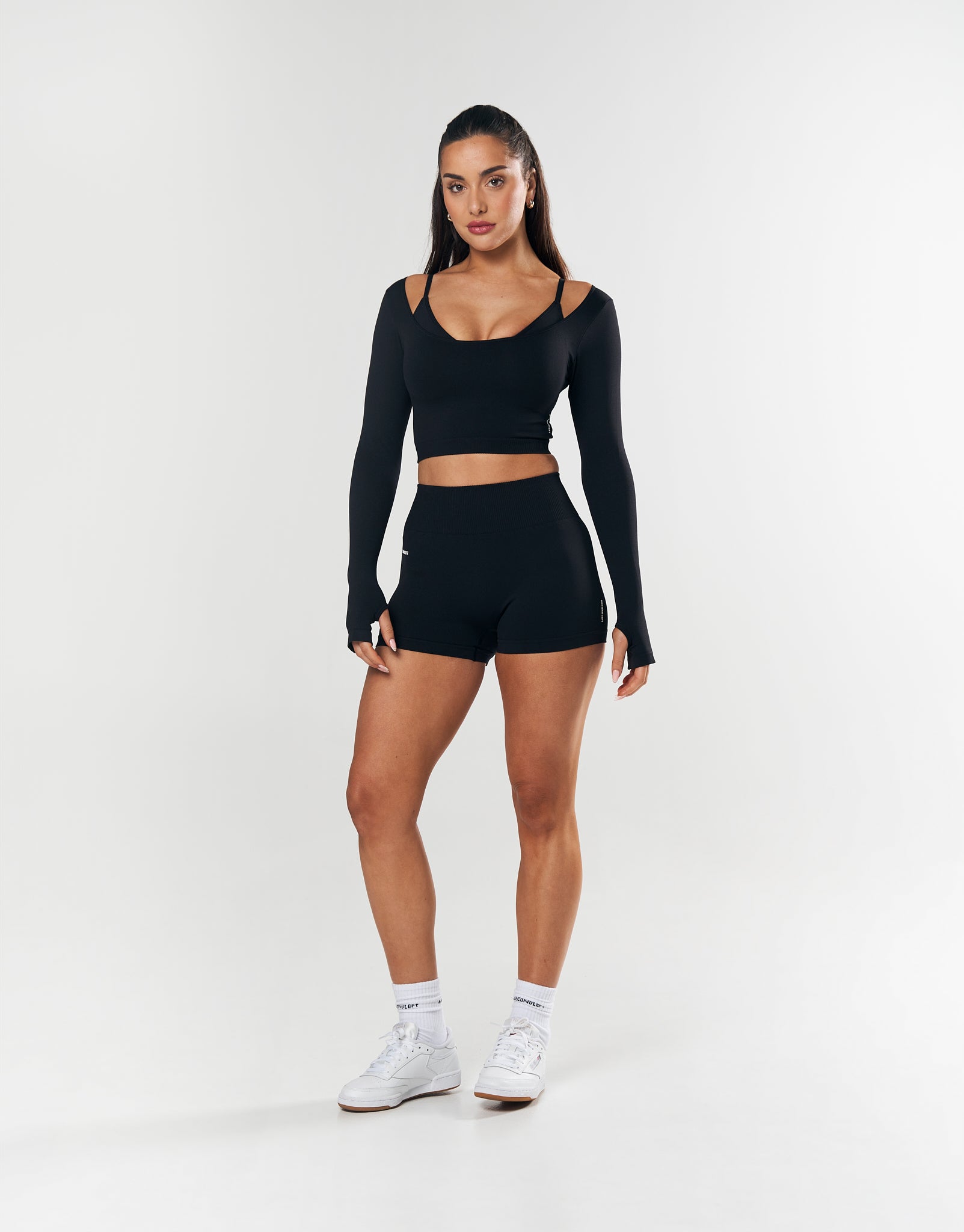 SL Seamless Scoop Long Sleeve - Black