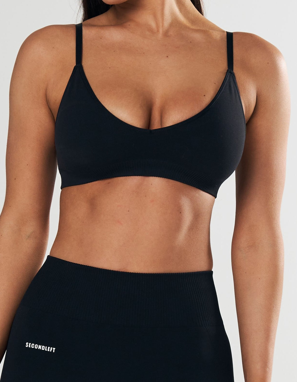 SL Seamless Base Bralette - Black