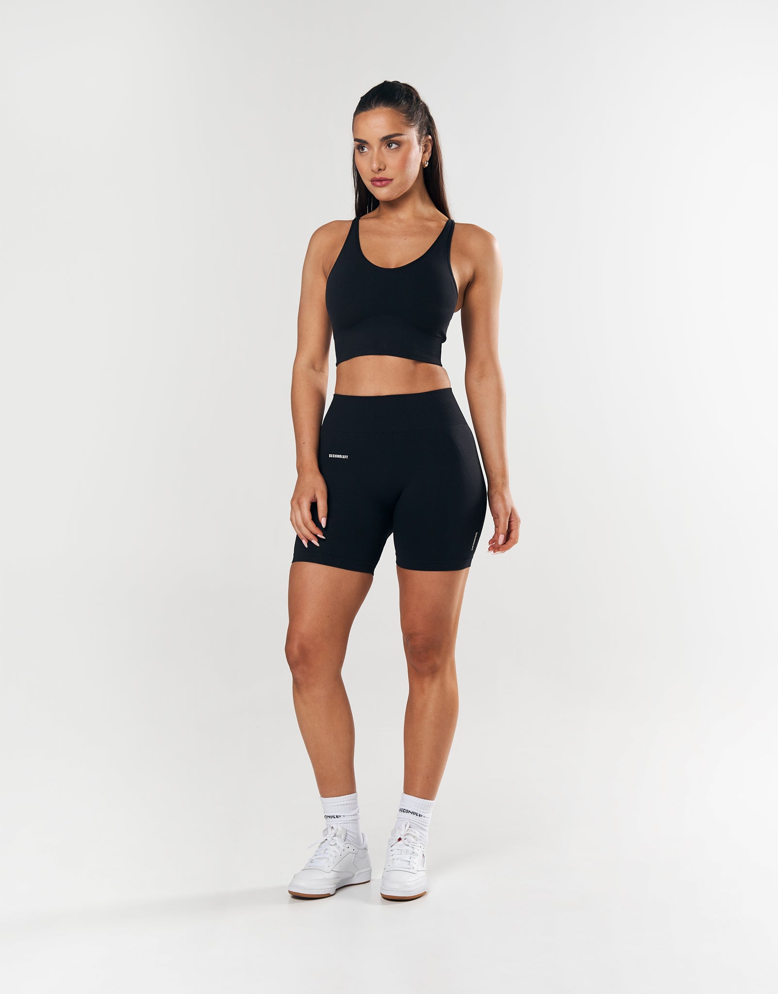 SL Seamless Midi Biker Shorts - Black