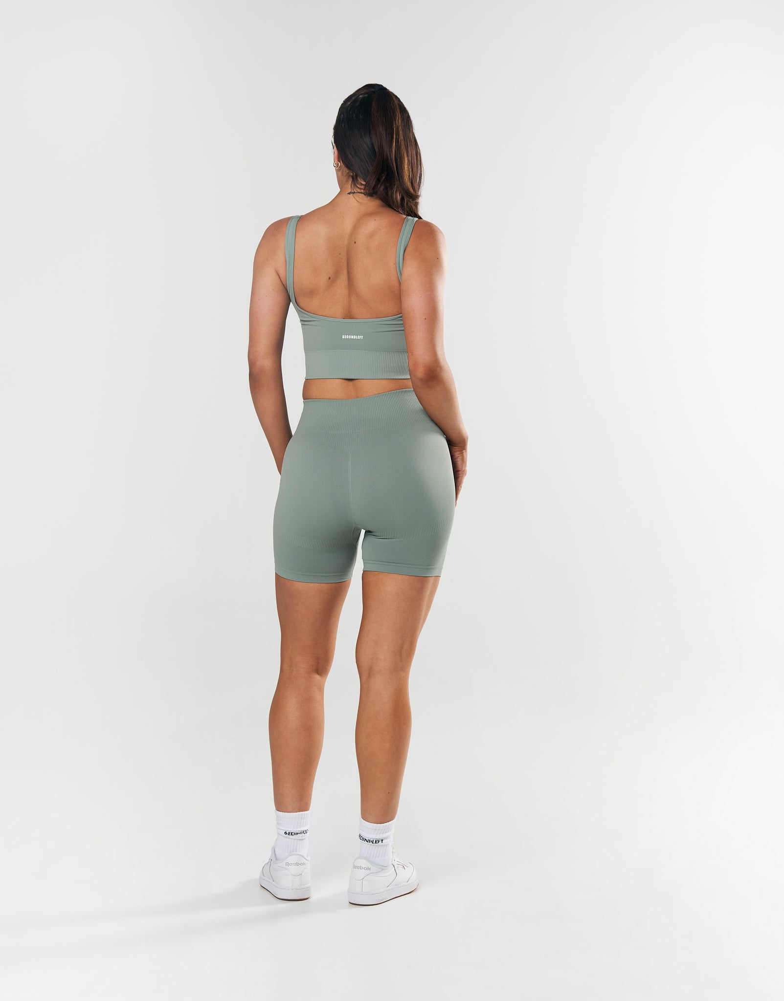 SL Seamless Low back Crop - Blue
