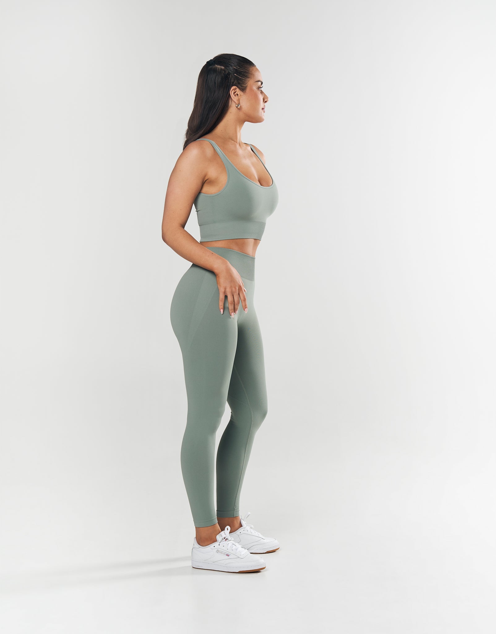 SL Seamless Low back Crop - Blue
