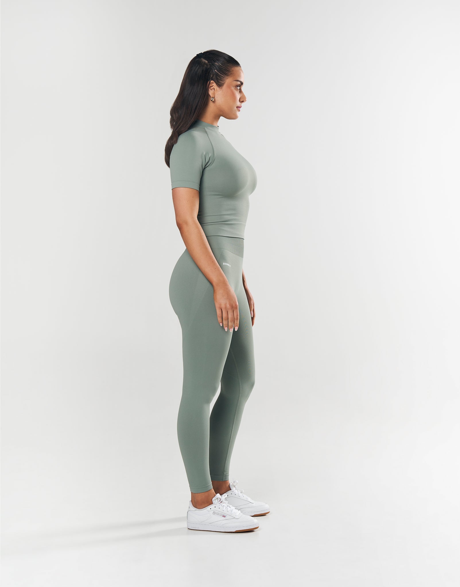 SL Seamless High Neck Tee - Blue